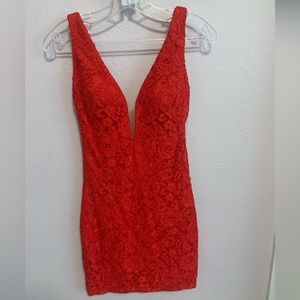 Nina Canacci Red Homecoming Dress Size 4